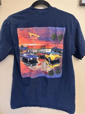 In-N-Out Burger Medium Graphic Tee Navy Blue Short Sleeve